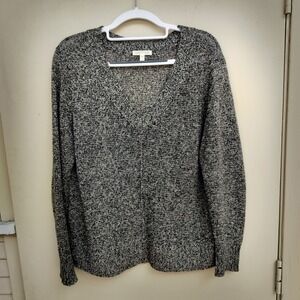 Eileen Fisher Gray V-Neck Sweater